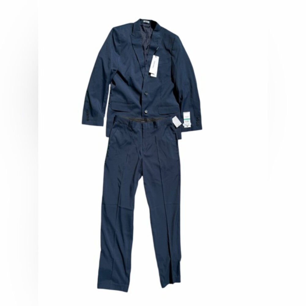 Calvin Klein Boys 2 Piece Blue Suit – Size 16 Regular – NWT - Picture 2 of 10